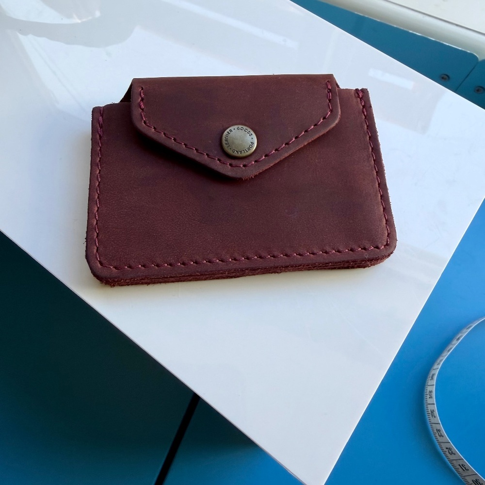 Portland Leather Goods Merlot Lovebug Plus Envelope Wallet